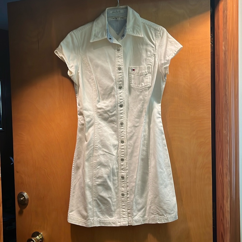White cotton dress
